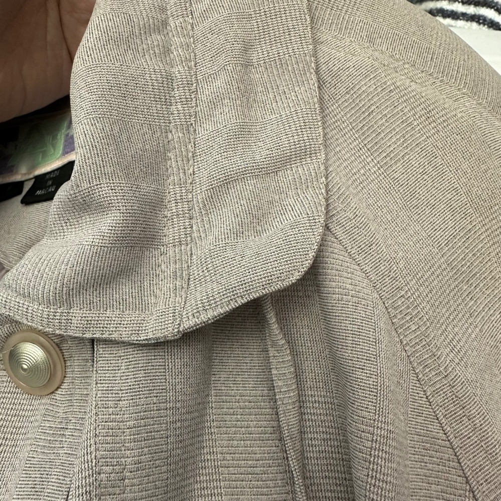 Andy Johns Womens Vintage Utility Field Trench Jacket Oversized Lilac‎ Sz S - Picture 7 of 10